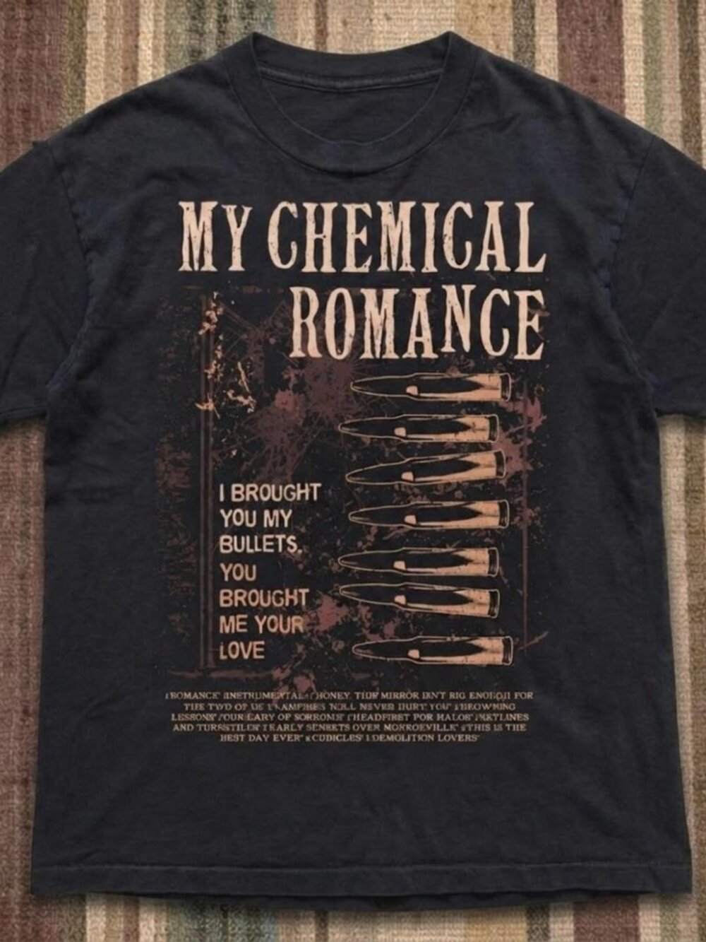 Gildan Black My Chemical Romance Bullets Graphic T-Shirt